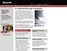 Tablet Screenshot of docucon.com